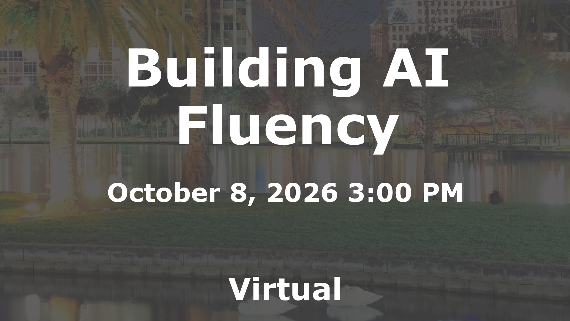 Building AI Fluency event image
